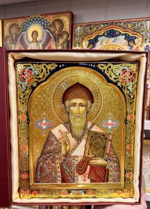 Рукописная икона Спиридон Тримифунтский №24