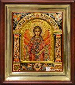 Рукописная икона Ангел Хранитель №157 (Размер 27х31 см)