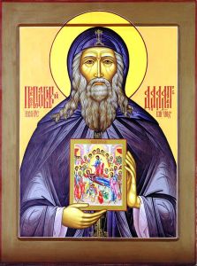 Рукописная икона Далмат Исетский