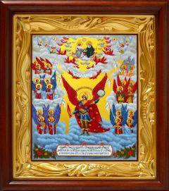 Рукописная икона Собор Архистратига Михаила 3