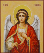 Рукописная икона Ангел Хранитель №154 (Размер 17х21 см)