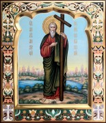 Рукописная икона Андрей Первозванный 27
