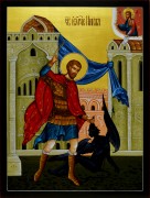 Рукописная икона Никита Бесогон 3